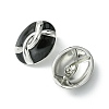 Oval Brass Stud Earrings EJEW-C072-02P-3