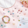 15Style Plating Transparent Acrylic Beads OACR-AR0001-19-4