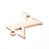 PVD Vacuum Plating  304 Stainless Steel Charms STAS-H112-X-RG-3