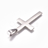 Tarnish Resistant 304 Stainless Steel Pendants X-STAS-I135-26P-2