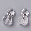 Hexagon Natural Quartz Crystal Perfume Bottle Pendants G-H241-03E-P-1