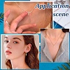 60Pcs 2 Colors 304 Stainless Steel Cup Pearl Peg Bails Pin Pendants STAS-YW0003-64-6