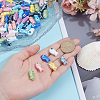 88Pcs 11 Colors Handmade Porcelain Ceramic Beads PORC-ME0001-01-3