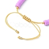 MIYUKI Glass Seed Rectangle Charm Bracelet BJEW-MZ00037-04-3