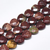Natural Red Rainbow Jasper Beads Strands X-G-S357-E01-02-1
