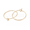 Ion Plating(IP) 316L Surgical Stainless Steel Hoop Earring Findings STAS-D164-01G-1