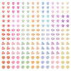 500Pcs 5 Sstyle Craft Style Acrylic Beads MACR-TA0002-62-3