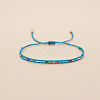 Bohemian Style Glass Seed Beaded Braided Bead Bracelets  for Women DY3905-1-1