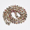 Electroplate Glass Beads Strands EGLA-Q083-10mm-D04-2
