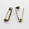 3 Holes Iron Brooch Pin Back Safety Catch Bar Pins IFIN-X0029-02-3