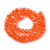 Electroplate Glass Beads Strands X-EGLA-A034-T8mm-B22-2
