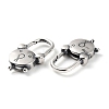 925 Thailand Sterling Silver Lobster Claw Clasps STER-D003-15AS-2