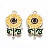 Eco-Friendly Alloy Enamel Pendants ENAM-Q437-005-NR-1