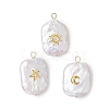 3Pcs 3 Styles Natural Baroque Pearl Keshi Pearl Pendants PALLOY-JF02913-02-1