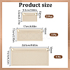 4Pcs Rectangle Felt Purse Organizer Insert FIND-DR0001-97B-2