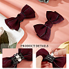 Polyester Bowknot Shoe Decorations AJEW-WH0323-25D-5