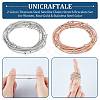 20Pcs 2 Colors Stainless Steel Satellite Chains Stretch Bracelets Set for Women BJEW-UN0001-35-5