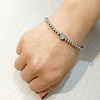 304 Stainless Steel Beads Stretch Bracelets for Women FS-WGC4F34-19-2