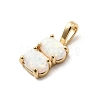 Synthetic Opal Pendants KK-H089-27G-01-2