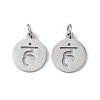 Non-Tarnish 304 Stainless Steel Charms STAS-Q201-T450P-1