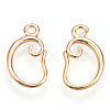 Brass Earring Hooks KK-I649-05G-NF-1
