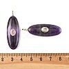 Natural Amethyst Pendants G-D357-02B-3