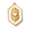 Rack Plating Brass Enamel Pendant KK-A229-31G-03-1