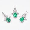 Synthetic Malachite Pendants G-G651-A03-1