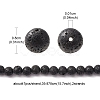 Natural Lava Rock Round Beads Strands G-YW0002-08-4