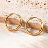 201 Stainless Steel Hoop Earrings EJEW-P304-15A-G-1