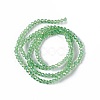 Electroplate Glass Beads Strands X-EGLA-R048-2mm-10-3