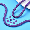 Handmade Polymer Clay Beads Strands CLAY-R089-6mm-052-7