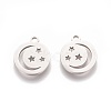 Non-Tarnish 304 Stainless Steel Charms STAS-Q201-T106-2