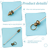 30Pcs 5 Colors Alloy Rivet Studs Pyramid Spikes FIND-PH0021-67-4