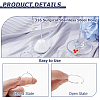 200pcs 316 Surgical Stainless Steel Hoop Earring Findings STAS-HS0001-26E-4