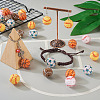 30Pcs 5 Style Basketball & Football & Baseball Pattern Resin Rhinestone Beads RESI-TA0001-77-7