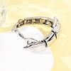 304 Stainless Steel Link Chain Bracelets for Women Men BJEW-P386-08P-3