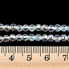 Electroplate Transparent Glass Beads EGLA-B013-02A-AB19-4