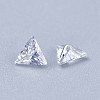 Cubic Zirconia Pointed Back Cabochons ZIRC-WH0001-A08-2