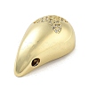 Rack Plating Brass Micro Pave Clear Cubic Zirconia Pendants KK-H474-18G-14-2