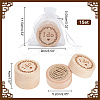 Column Wooden Finger Ring Storage Boxs CON-WH0086-063B-2