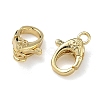 Cross Brass Lobster Claw Clasps KK-H256-03G-02-2