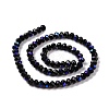 Electroplate Opaque Solid Color Glass Beads Strands EGLA-A044-P2mm-L18-2