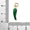 Brass Enamel Pendants KK-Z100-10G-03-3