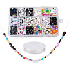 DIY Alphabet Themed Stretch Bracelet Making Kits DIY-PJ0001-08-1