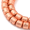 Electroplated Synthetic Non-Magnetic Hematite Beads Strands G-Z032-E02-06RG-3