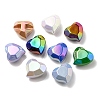 UV Plating Rainbow Iridescent Acrylic Beads OACR-P010-03-2