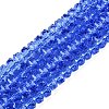 Transparent Glass Beads Strands GLAA-Q114-01A-A09-1