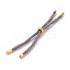 Nylon Cord Silder Bracelets MAK-C003-03G-20-1