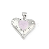 Brass Micro Pave Clear Cubic Zirconia Pendants KK-R213-13P-1